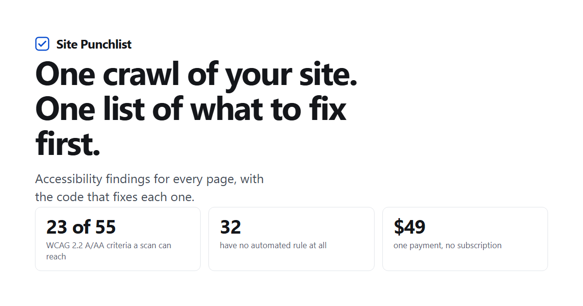Site Punchlist screenshot 1
